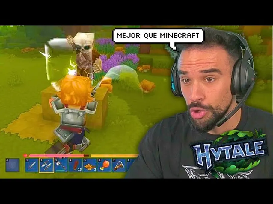 Illojuan alucina con el gameplay de Hytale: "Minecraft 0, Hytale 1"